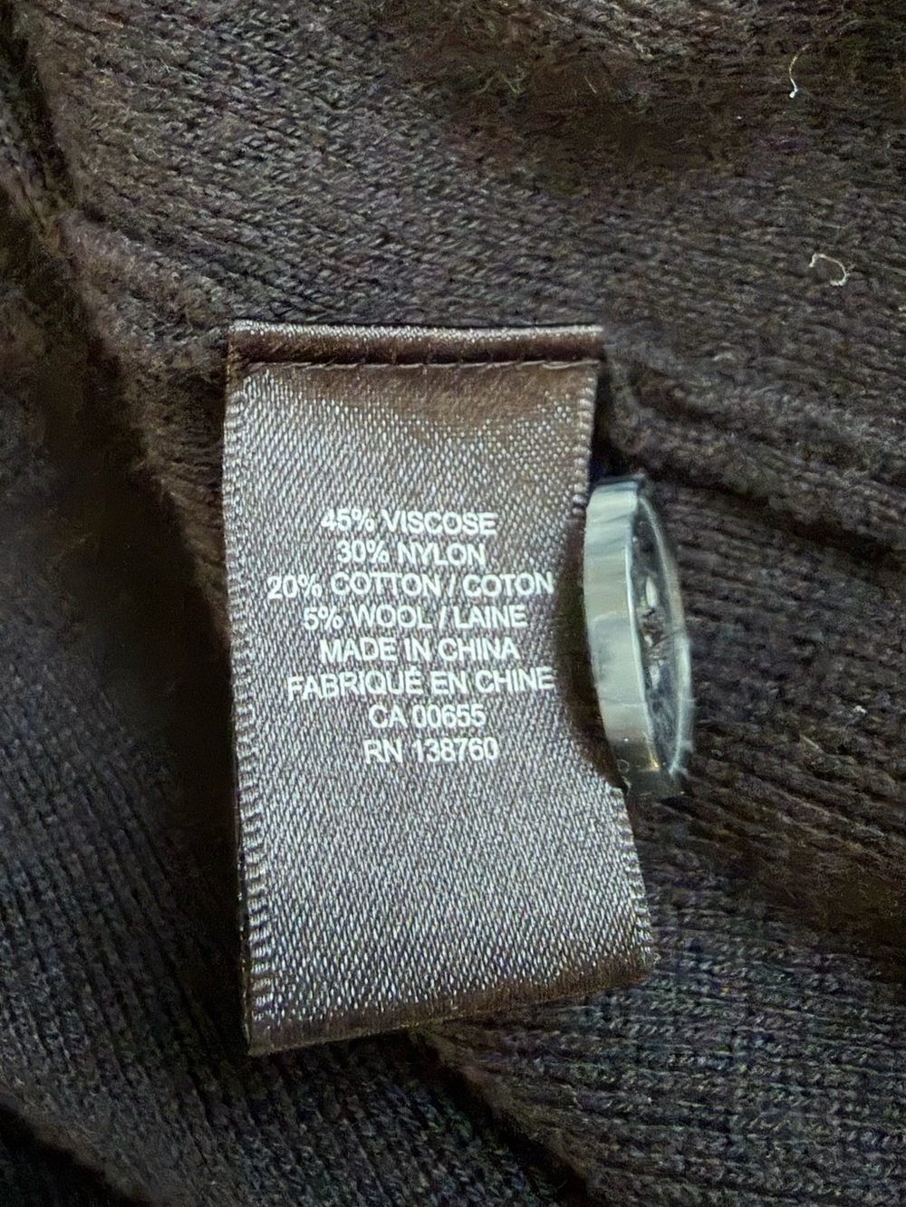 RW&CO. Camber & Grace Black Open Front Cardigan | Longline Knit | Size Medium - Picture 5 of 6